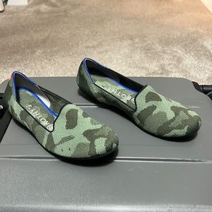 Rothy's olive camo loafer